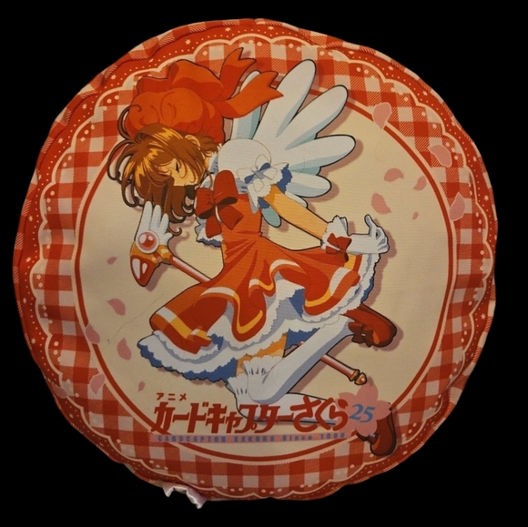 Cardcaptor Sakura 15in Cushion Red Gingham NWT - Picture 3 of 7
